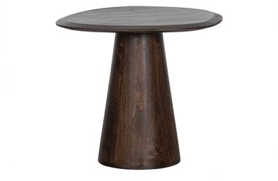 Beistelltisch Posture aus Mangoholz, modern, braun, organische Form, lackierte