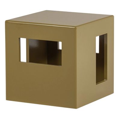 Modern Couchtisch - MDF Honiggelb (Gr. 40x40x40 cm)