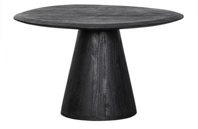 Couchtisch Posture Mangoholz, skandinavisches Design, schwarz, organische Form,