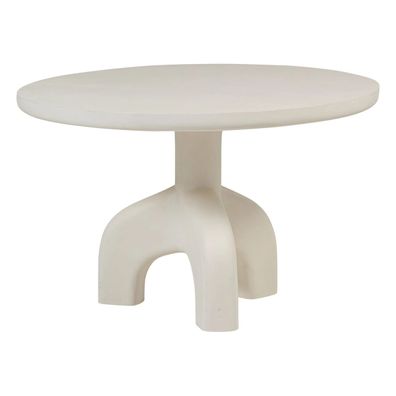 Gartenesstisch Luno - verstärktes Faserpolymer Natur, Ø 120 cm (Gr. 120x120x76 cm)