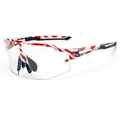 Rockbros Radsportbrille Photochrom mit UV-Schutz und Korrektureinsatz - USA Patter