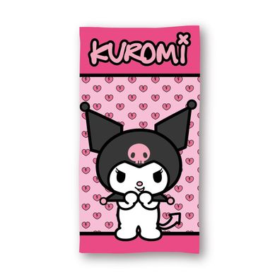 Sanrio Kuromi Strandtuch Mikrofaser Badetuch 70 × 140 cm Strand Handtuch