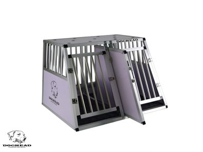 Doghead Hundetransportbox ALU 95x85x63 EG PRO Notausstieg NEU Hundebox Transportbox