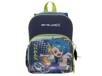 Beyblade Rucksack für Kinder mit Fronttasche Hauptfach und Seitennetz