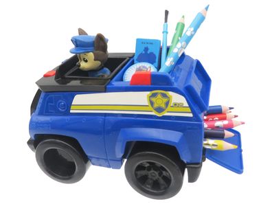 Stifthalter Kinder mit Buntstiften Schreibtisch Organizer Fahrzeug Design blau