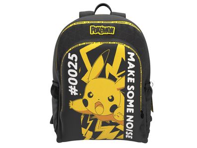 Pokémon Schulrucksack mit 3 Fächern und Seitennetzen