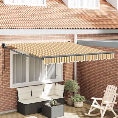 vidaXL Ausziehbare Markise Mehrfarbig 300 x 250 x 165 cm