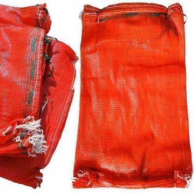 Rosfix Raschelsack 60x90 cm – 30–35 kg Tragkraft | 100 Stück Rot