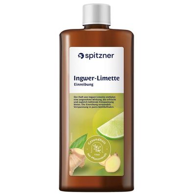 Einreibung Ingwer-Limette Flasche 1 Liter