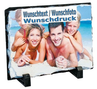 Schiefer mit Wunschdruck 15x15cm