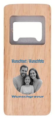 Flaschenöffner Eckig mit Wunschgravur