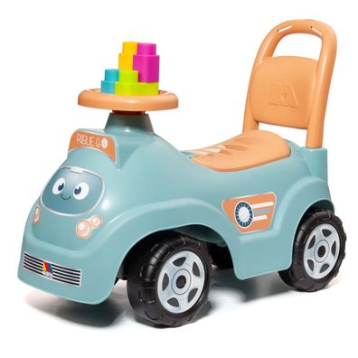 2-in-1 Rutschauto Kinder mit Klemmbausteinen, Lauflernhilfe mint : mint