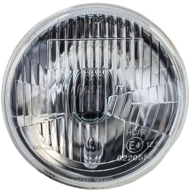 5,3" 13,5cm Scheinwerfer Einsatz H4 geriffelt E-geprüft 12V Motorrad universal