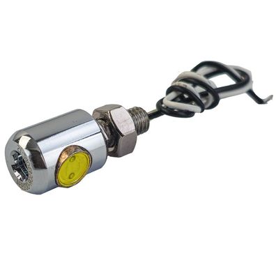 Mini LED Kennzeichen Nummernschild Beleuchtung Chrom für Motorrad Roller Custom