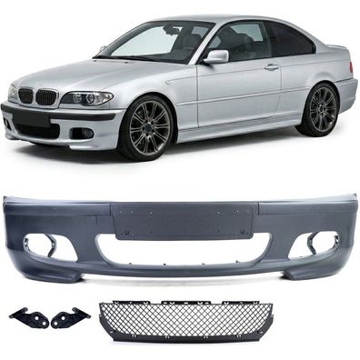 Sport Front Stoßstange mit ABE für 3er BMW E46 Limousine Touring LCI 2001-2005