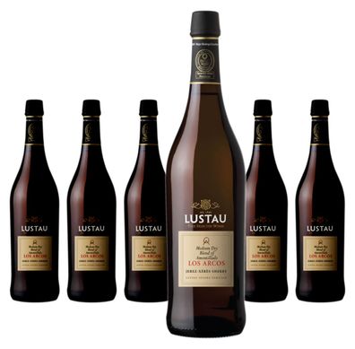 6 x Emilio Lustau Amontillado Sherry Medium Dry