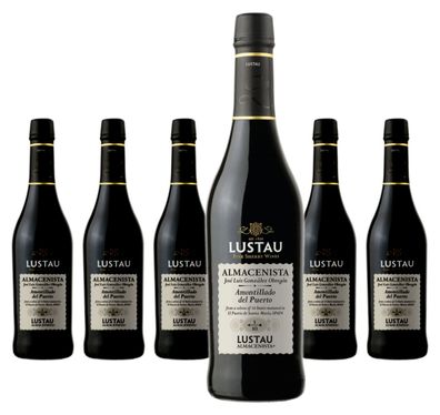 6 x Emilio Lustau Amontillado del Puerto Sherry 1/10
