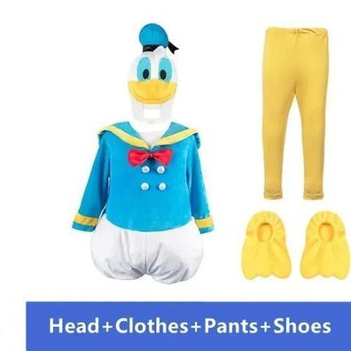 Disney Donald Duck Cosplay Kostüm Kinder Set Halloween Karneval Outfit Kleidung