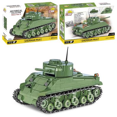 COBI 2715 Historical Collection Sherman M4A1mittlerer Panzer Klemmbaustein Set