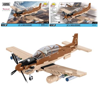 COBI 5905 Armed Forces Beechcraft® AT-6 Wolverine Klemmbaustein Set