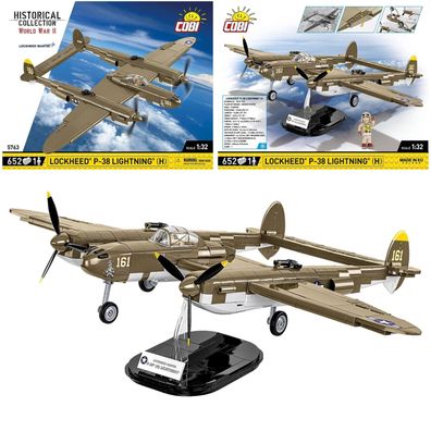 COBI 5763 Historical Collection WW2 Lockheed P-38H Lightning 1:32