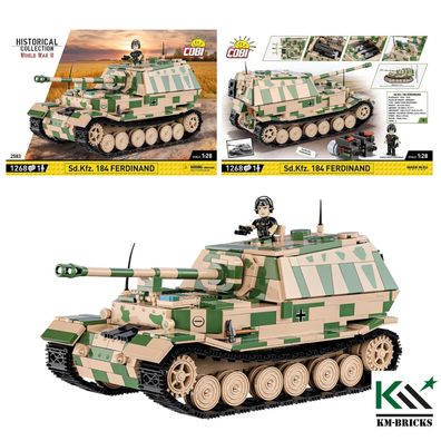 COBI 2583 Jagdpanzer Sd. Kfz. 184 Ferdinand Klemmbaustein Set
