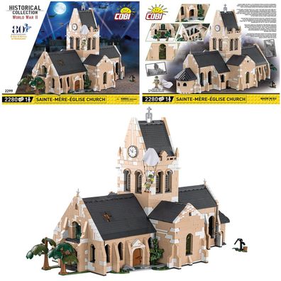 COBI 2299 Historical Collection WW2 Sainte-Mère-Église Kirche D-Day