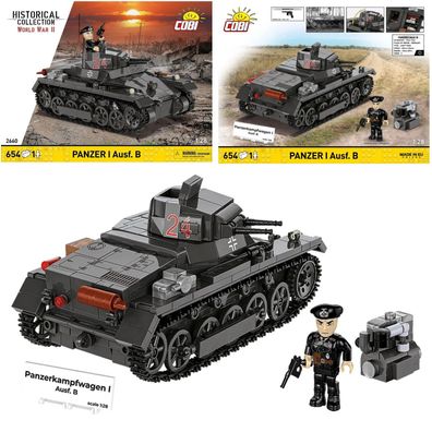 COBI 2660 Historical Collection WW2 Panzerkampfwagen I Ausf.B - Frankreich 1940