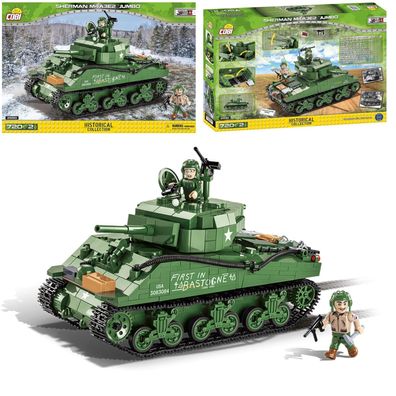 COBI 2550 Historical Collection WW2 Sherman M4A3E2 Jumbo Panzer