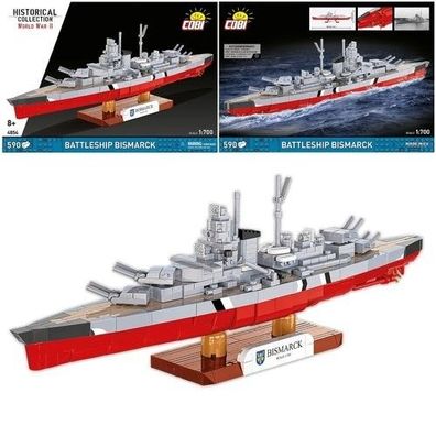 COBI 4854 Historical Collection WW2 Schlachtschiff Bismarck 1:700