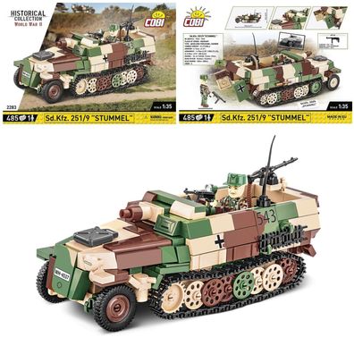 COBI 2283 Historical Collection Sd. Kfz. 251/9 Stummel Halbketten-Transporter