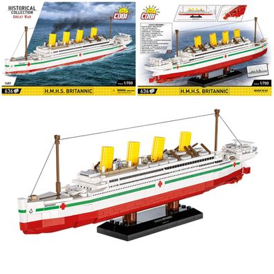COBI 1681 H.M.H.S. Britannic Lazarettschiff (Maßstab 1:700) Klemmbaustein Set