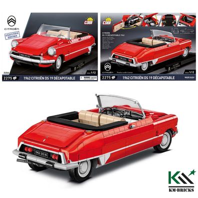COBI 1962 Citroen DS 19 Convertible Executive Edition 24346 Klemmbaustein Set