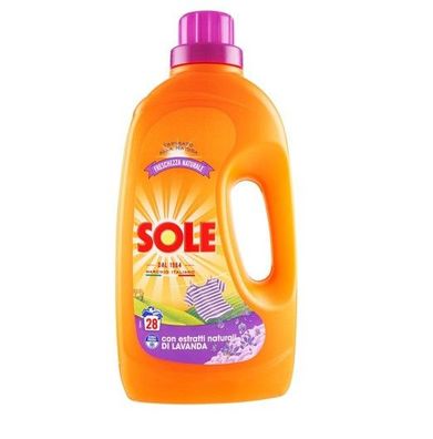 Sole Waschmittel für Waschmaschine natürliche Frische mit Lavendelduft 1400 ml