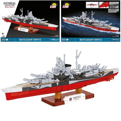 COBI 4853 Historical Collection WW2 Schlachtschiff Tirpitz 1:700