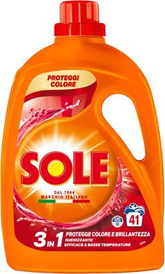 Sole Color Protecting/ Farbschutz Waschmaschinenwaschmittel, 41 Wäschen, 1,845 l