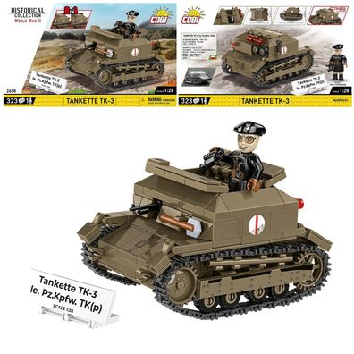 COBI 2658 Historical Collection WW2 Tankette TK-3 Panzer Klemmbaustein Set