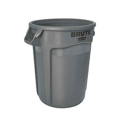 Kunststofftonne 121 Liter, ØxH 560x690 mm, grau, lebensmittelecht, temperaturbeständi