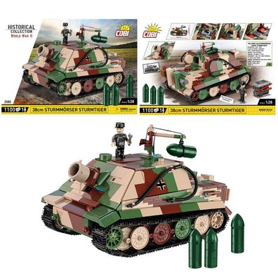 COBI 2585 Historical Collection 38 cm Sturmmörser Sturmtiger Klemmbaustein Set