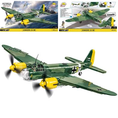 COBI 5733 Historical Collection WW2 Junkers Ju 88 Bomber Klemmbaustein Set