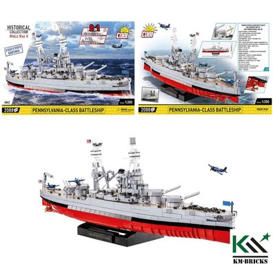 Cobi 4842 Executive Edition Pennsylvania-CLASS Battleship Klemmbaustein Set