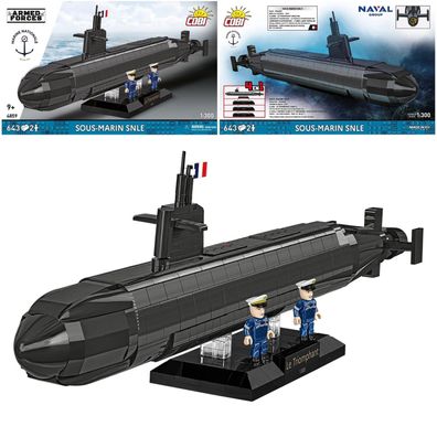 COBI 4859 Armed Forces U-Boot Sous-Marin SNLE 4in1 1:300 Klemmbaustein Set