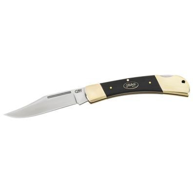 CJH Taschenmesser, 440C-Stahl, Holz-Griff, Neusilber-Beschläge, Mod. L