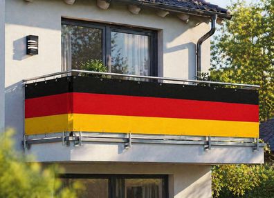 Balkonsichtschutz Deutschland WM Fussball Banner Sichtschutz Balkon Windschutz
