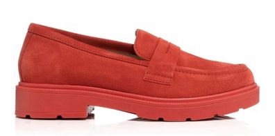 Vitaform Damen-Slipper Veloursleder Shock Absorber Sohle Svenja Gr 40 Rot