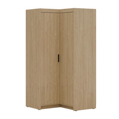 AX LIVING Schrank Modern Eckschrank Geölte Eiche Storicos 97,8 x190,5 x97,8cm