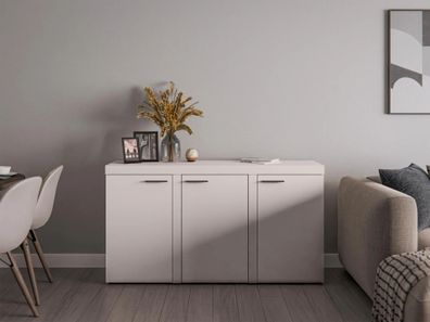 AX LIVING Sideboard Wohnzimmer Spacoro 3T - Stilvolle, Modern in Beige