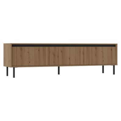 AX LIVING TV-Lowboard Bodrum TV-Schrank 3 Schubladen 178 cm Eiche Evoke