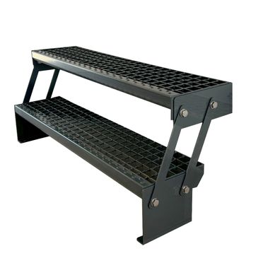 Treppe Verstellbar 2 Stu. Ganz Anthrazit H:30-43cm