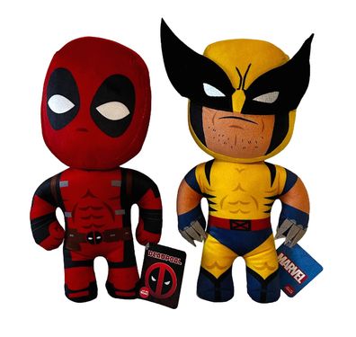 Deadpool und Wolverine Set - Plüsch Figur Stofffigur - 32 cm Groß NEU